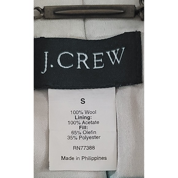 J. Crew Women's Purple Classic Double Breasted Pea-Coat Size Small - Picture 2 of 7